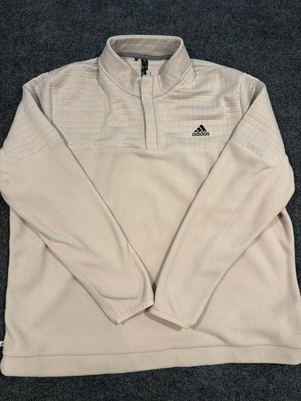 Adidas Ultimate365 Men's Pullover Textured Quarter-Zip